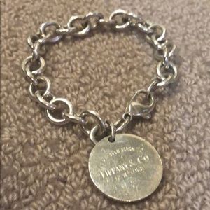 Tiffany bracelet with round charm